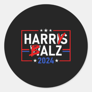 Harris Wheimer 24 Harry B 2024 Meme Democratics Vo Runder Aufkleber