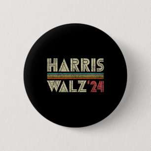 Harris Wheimer 24 Vintage Retro Streifen Spaß 2024 Button