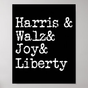Harris Wheimer Freude Freiheit Wähle Kamala Harris Poster