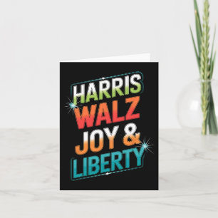 Harris Wheimer Joy Liberty 2024 Kamala Frau Presi Karte