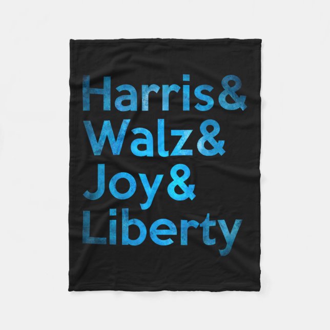 Harris Wheimer Joy Liberty - Harris Waltz 2024 Ret Fleecedecke (Vorderseite)