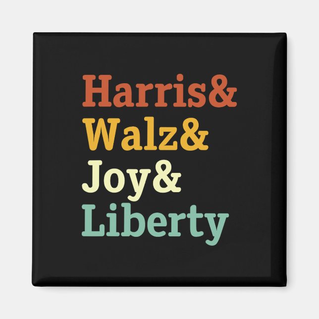 Harris Wheimer Joy Liberty - Harris Waltz 2024 Ret Magnet (Vorne)