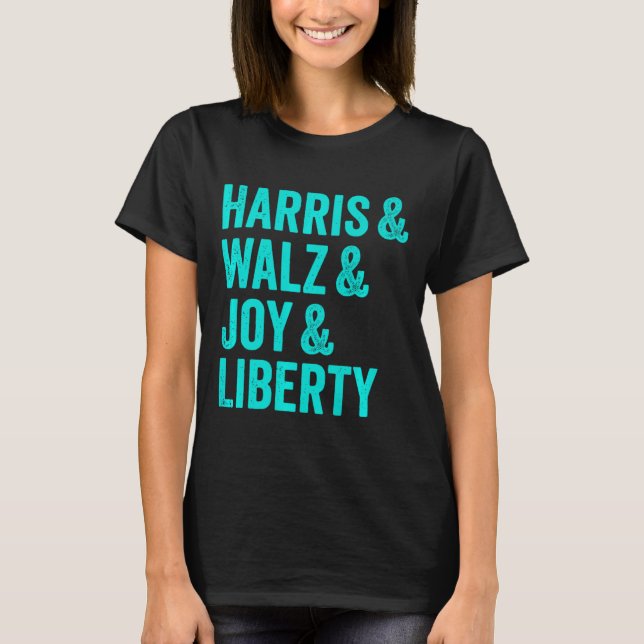 Harris Wheimer Joy Liberty - Harris Waltz 2024 Ret T-Shirt (Vorderseite)