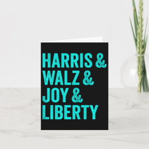 Harris Wheimer Joy Liberty - Harris Walzer 2024 Re Karte