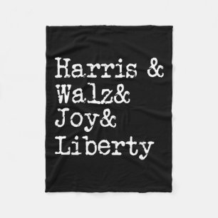 Harris Wheimer Joy Liberty Vote Kamala Harris Pres Fleecedecke