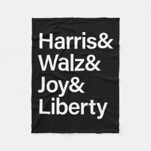 Harris Wheimer Joy Liberty Vote Kamala Harris Pres Fleecedecke