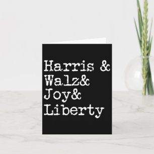 Harris Wheimer Joy Liberty Vote Kamala Harris Pres Karte
