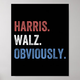 Harris. Wheimer. Offensichtlich. - Kamala Harris U Poster