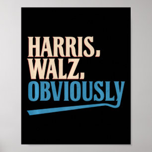 Harris Wheimer Offensichtlich Wahl 2024 Premium Poster