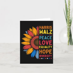 Harris Wheimer Peace Liebe Equality Hope Diversity Karte