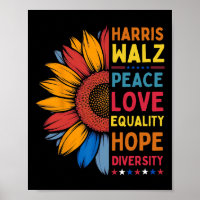 Harris Wheimer Peace Liebe Equality Hope Diversity