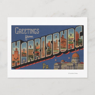 Harrisburg, Pennsylvania - Große Briefszenen Postkarte