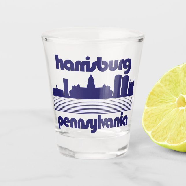 Harrisburg, Pennsylvania Schnapsglas (Vorderseite)