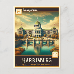Harrisburg, Pennsylvania   VINTAG Postkarte