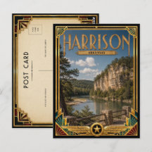 Harrison Arkansas Vintage Art Deco Golden Age
