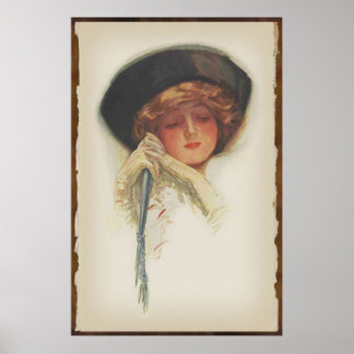 Harrison Fisher Art: American Girl Print #1 Poster