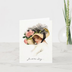Harrison Fisher "June" Personalised Notecard Karte