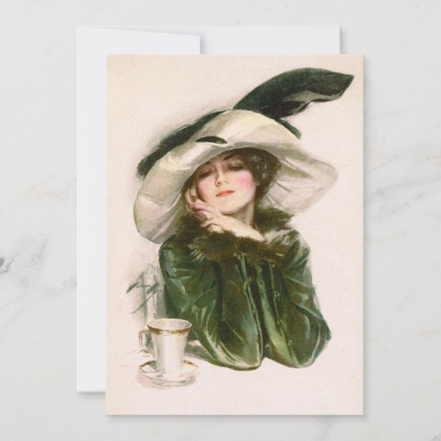 Harrison Fishers "Contentment"-Einladung Einladung (Vorderseite)