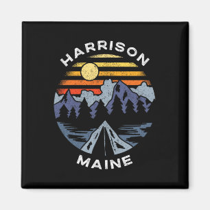 Harrison Maine Mountains Urlaub Camping Souvenir Magnet