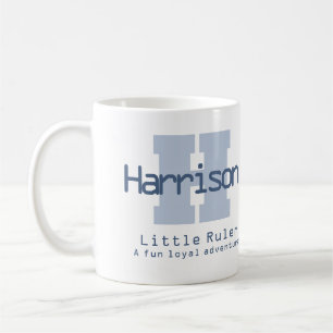 Harrison Name Bedeutung Monogramm H blau Kaffeetasse