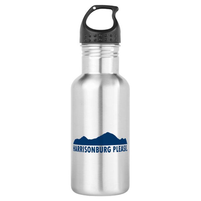 Harrisonburg Virginia Bitte Edelstahlflasche (Vorderseite)