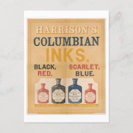 Harrison's Columbian Tinte Vintage Werbung Postkarte