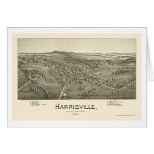 Harrisville, WV panoramische Karte - 1899