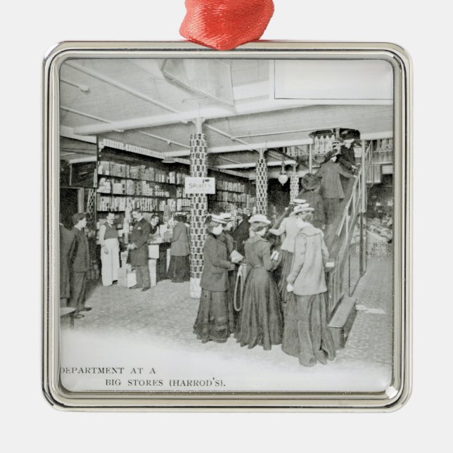 Harrods Bestimmungs-Abteilung, c.1901 Silbernes Ornament (Vorne)