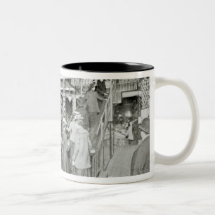 Harrods Bestimmungs-Abteilung, c.1901 Zweifarbige Tasse