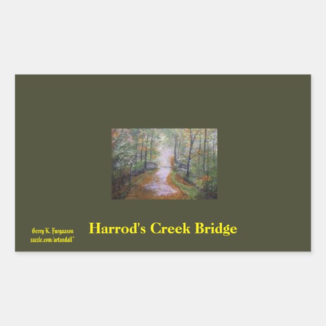 HARROD'S CREEK BRIDGE STICKER (Vorderseite)