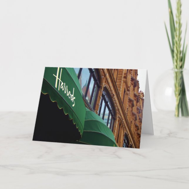 Harrods Gruß-Karte Karte (Vorderseite)