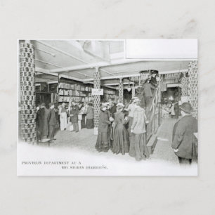 Harrods Provivision Department, c.1901 Postkarte