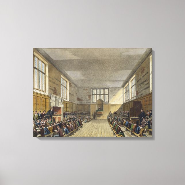 Harrow School Room von der 'History of Harrow Scho Leinwanddruck (Vorderseite)
