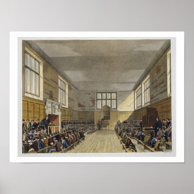 Harrow School Room von der 'History of Harrow Scho Poster (Vorne)
