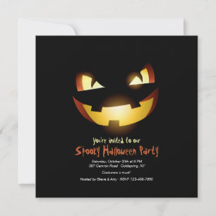 Harrowing Pumpkin Halloween Einladung