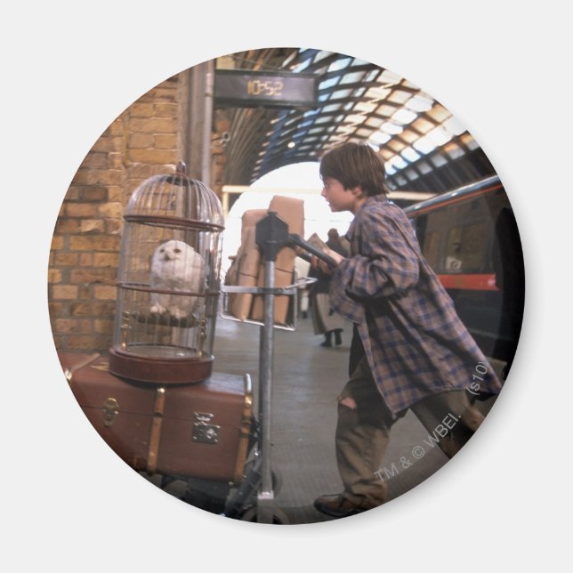 Harry and Hedwig PLATFORM 9 3/4™ Magnet (Vorne)