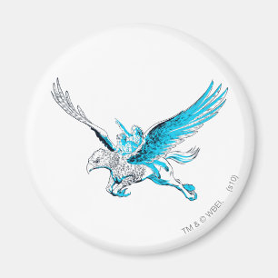Harry and Hermione on a Hippogriff Magnet
