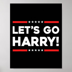 Harry B Lustig Kamala Harris Tim W 2024 Los geht's Poster