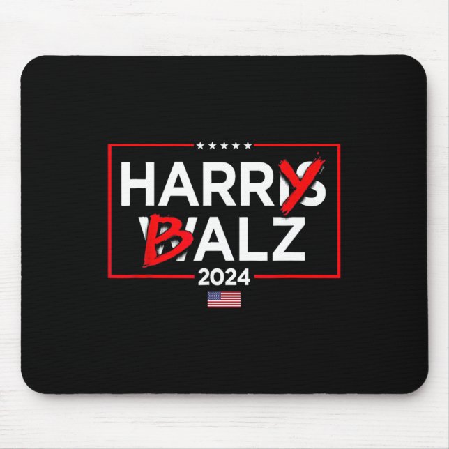Harry Bheimer Harris 24 Kamala Harris für den Präs Mousepad (Vorne)