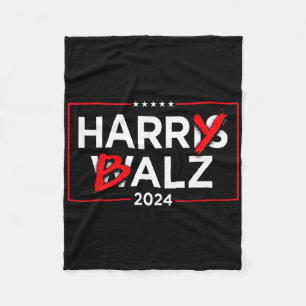 Harry Bheimer Kamala Harris und Tim Wheimer 2024 Fleecedecke