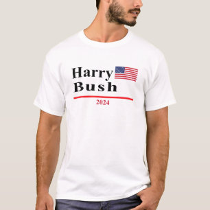 Harry Bush Funny Präsidentschaftswahl 2024 Parody T-Shirt