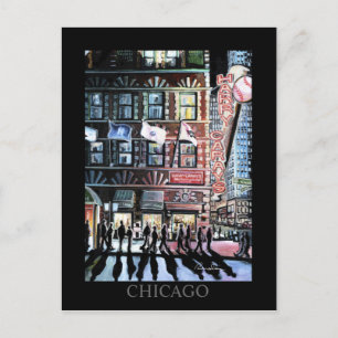 Harry Caray Chicago Art Randsom Art Postkarte