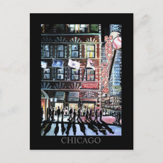 Harry Caray Chicago Art Randsom Art Postkarte