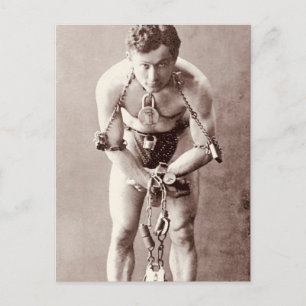 Harry Houdini (c.1899) Postkarte