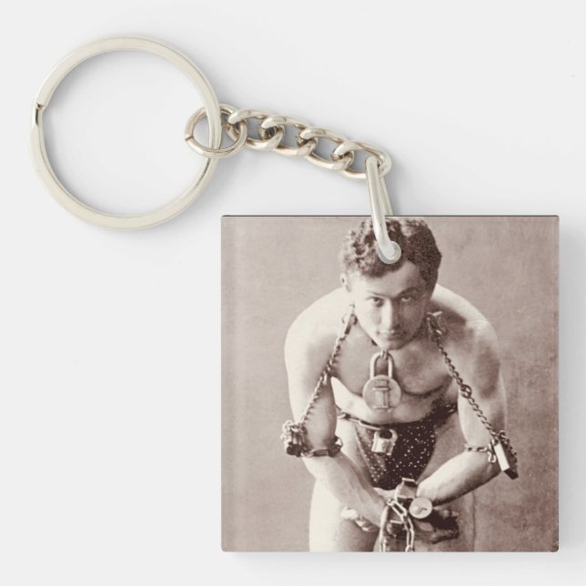 Harry Houdini (c.1899) Schlüsselanhänger (Vorderseite)