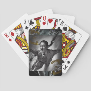 Harry Houdini Cards Portrait Art Pop Spielkarten