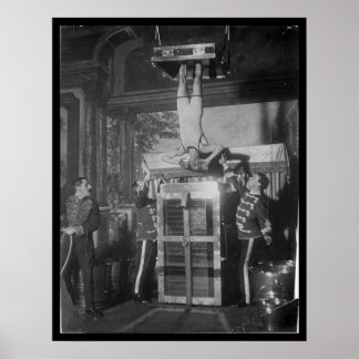 Harry HOUDINI entkommt künstlerischer Wasserfolter Poster
