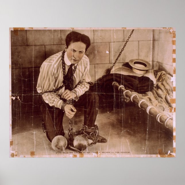 Harry HOUDINI Escape Artist VAUDEVILLE Poster (Vorne)