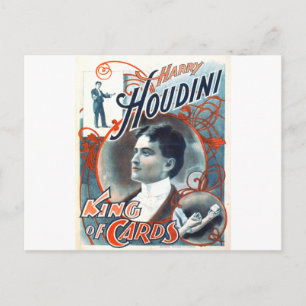 Harry Houdini Postkarte