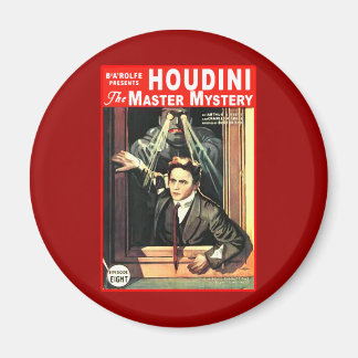 Harry Houdini Pulp Fiktion Style Illustration Magnet